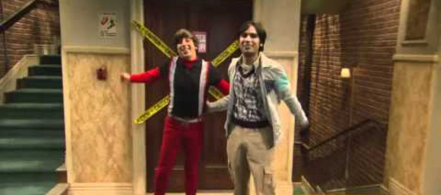 Bigbang The Big Bang Theory set tour with Simon and Kunal