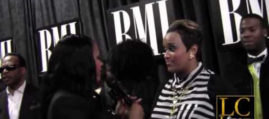 Isaac Carree Amber Bullock talks about touring with Kirk Franklin at BMI Trailblazer Awards