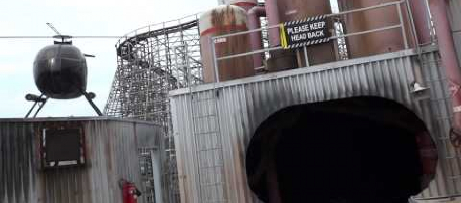Fireflight Back Lot Stunt Coaster (On-Ride) Canada’s Wonderland